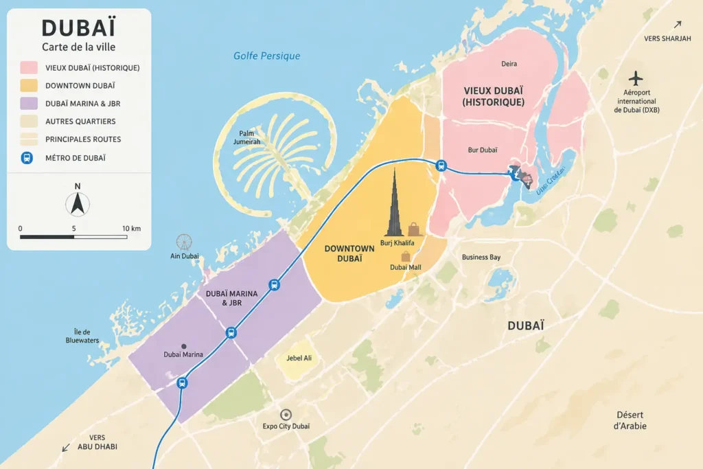 Carte de Dubaï